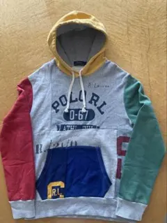 Polo Ralph Lauren パッチワークパーカー M
