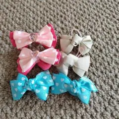 リボンヘアアクセサリー3個セット