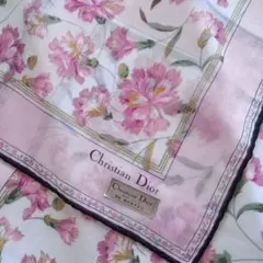 Christian Dior 花柄ハンカチ