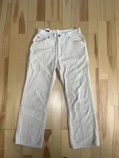 LEE ホワイト ストレート コーデュロイパンツ　EDWIN ホワイトコーデ