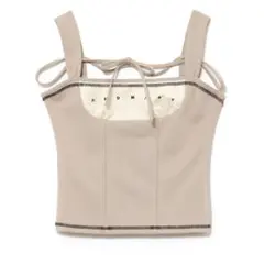 トップス andmary Luca stitch tops beige andmary luca stitch tops beige - メルカリ