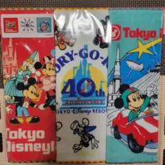 東京ディズニーランド 40周年 メモリーゴーラウンド レトロ ミニタオル