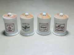 3. コーヒー ティー シュガー 入れ物 デコパーツ