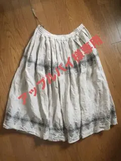 アップルパイ様専用　tumugu ツムグ リネン フレアスカート