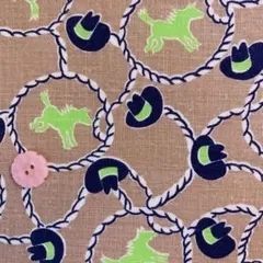 ヴィンテージフィードサック1/8サイズf211