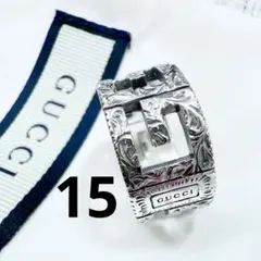 【希少】GUCCI グッチ ヴィンテージ　リング　14号 希少 GUCCI グッチ ダブルタイガーヘッド リング 指輪 ゴールド