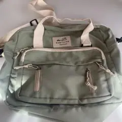 グリーン ナイロン ショルダーバッグ　リュック