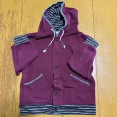 チチカカ フロントボタン パーカー パープルのサムネイル