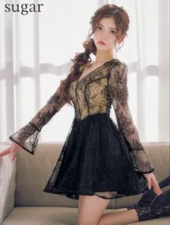 【美品】SETTAN セッタン ブラック Sサイズ キャバクラドレス