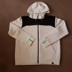 New Balance フルジップパーカー ホワイト/ブラック