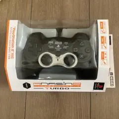 PS2 ホリ製　アナログ振動パッド2 ターボ　ブラック　箱・説明書付き