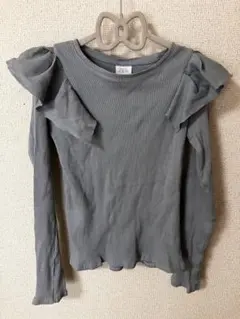 ZARA フリル付き長袖カットソー 140cm