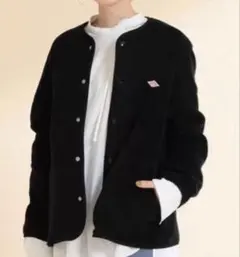 フリース ノーカラージャケット