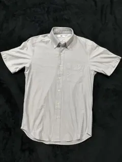 ユニクロ　ドライノンアイロンジャージーシャツ　半袖　Sサイズ グレー