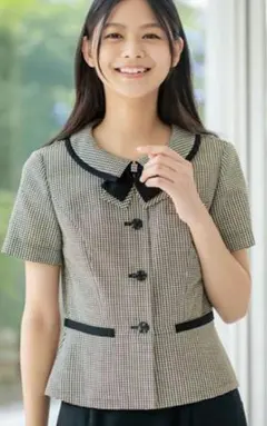 新品　事務服　オーバーブラウス&スカート　半袖　11号　夏　未使用