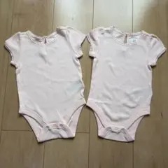 ベビーギャップ Baby GAP リブロンパース 2枚セット ピンク 70cm
