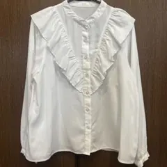 【Honeys】白　フリルブラウスのサムネイル