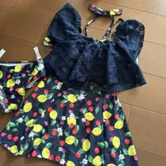 メゾピアノ フルーツ柄 水着 140cm Sサイズ