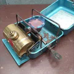 ガソリンストーブ マナスル160 箱ストーブ メンテナンス済 実働品 作動良好品 これが国産クオリティ。マナスルの希少な箱ストーブ「マナスル