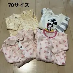 ベビー ロンパース カバーオール 4点セット