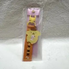 サンリオ キャラクター大賞 ロゴ刺繍タグキーホルダー ポムポムプリン