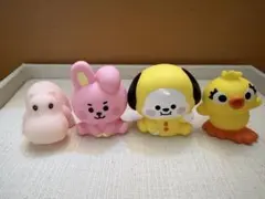 BT21 COOKY CHIMMY スクイーズ フィギュア 4点 まとめ売り