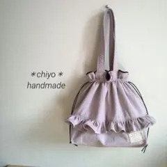 380＊巾着トートバッグ＊Ｌサイズ＊ハンドメイド