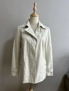 美品 23区 アイボリー スプリング ジャケット コットン 春 40 オンワード