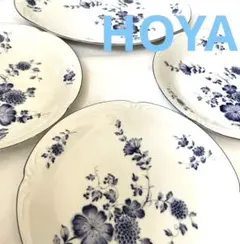 HOYA 花柄 プレート 4枚セット 陶磁器 日本製のサムネイル