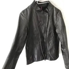 sabena シワ加工 レイヤード ラムレザージャケット ライダース フリー