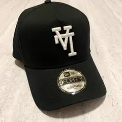 海外限定 LA ニューエラ ドジャース 逆ロゴ ブラック