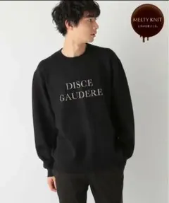 グローバルワーク メルティロゴニットプルオーバー ブラック