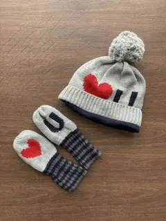 【baby Gap】ニット帽とミトンのセット