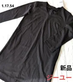【ジーユー】新品　Мサイズ　黒　ワンピース