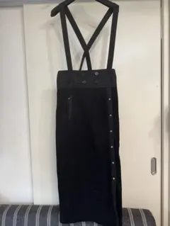 LASUD ジャンパースカート ブラック　M