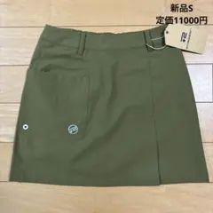 新品　ロサーセン　スカート　ゴルフ　S グリーン　カーキ