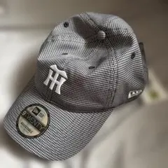 阪神タイガース　キャップ　グレー千鳥格子NEWERA 9TWENTY M/L