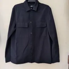 H&M 黒 シャツジャケット