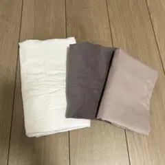 CHECK＆STRIPE フレンチコーデュロイ生地　あずきクリーム　ミルクココア