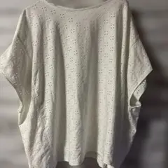 EDWIN 半袖 ホワイトTシャツ パンチング加工のサムネイル