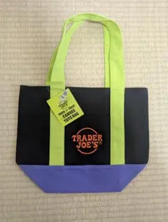 新品未使用 Trader Joe's ミニトート ハロウィン限定 黒緑紫