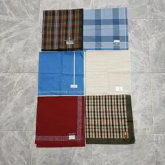 ブランドメンズハンカチ6枚セット(新品未使用)