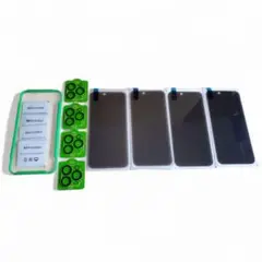 iPhone 液晶保護フィルム 4枚+カメラ保護フィルム4枚+ガイド枠セット