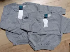 【新品未使用】子ども用裏毛トレーナー2枚セット　サイズJS（110〜120cm）