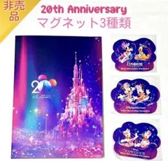 香港ディズニーランド20周年 ホテルオリジナルマグネット3種類セット