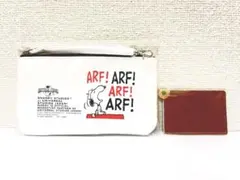 日本生命　スヌーピー　ポーチ & カードミラー　セット