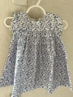 【美品】プチバトー　ワンピース　ブルマ付き　74cm
