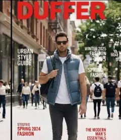 DUFFER INDIGOレーベル 雑誌【Safari】掲載モデル ダウンベストのサムネイル