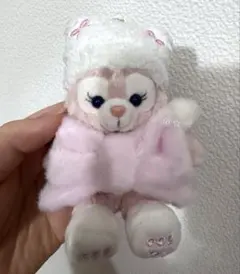 香港ディズニー 冬日 リーナベル 座る ぬいぐるみキーチェーン