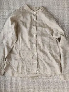 無印良品 七分袖 シャツ